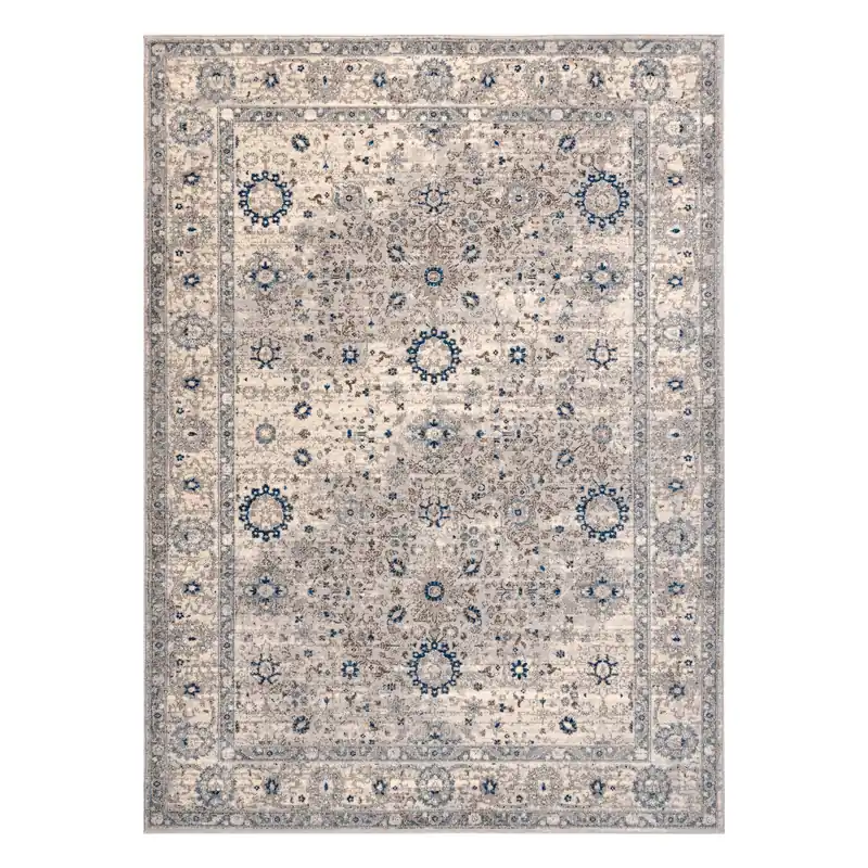 Koberec NAIN Ornament / rám 7586/51635 béžový / modrý Koupit Online