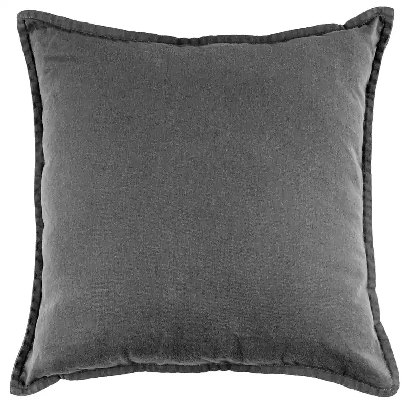 Omezená Nabídka Čtvercový polštář STONEWASH antracitový