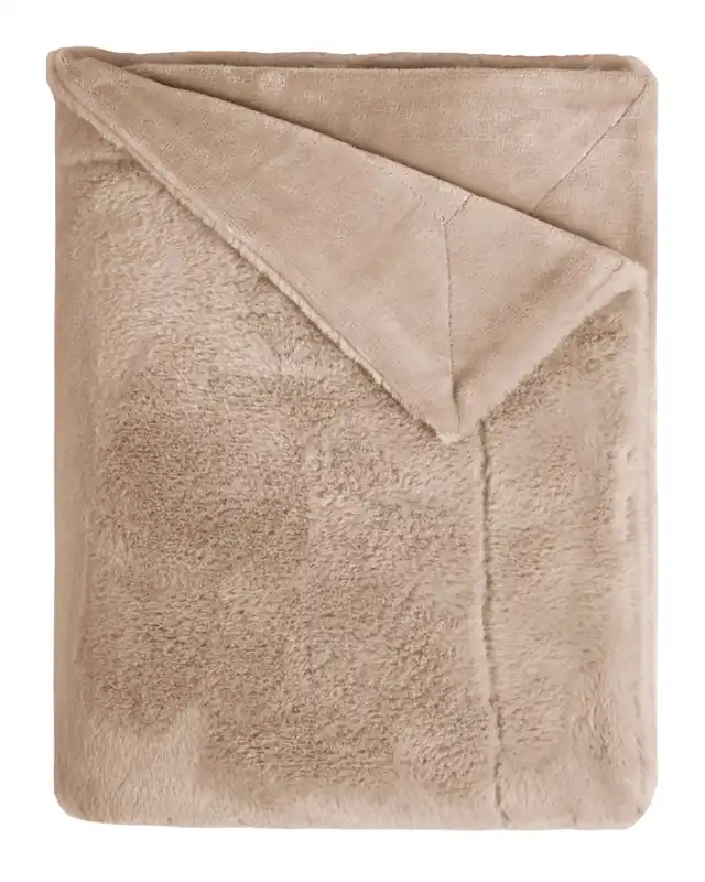 Deka fake Rabbit taupe béžová Expresní Doručení