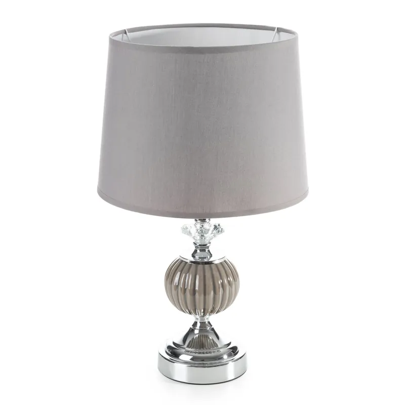 Dekorační lampa EMILA 01 béžová / stříbrná Zlevněný