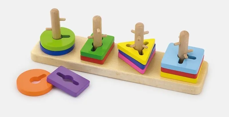 Kostky s třídičem tvarů Viga 50968 Pouze Dnes