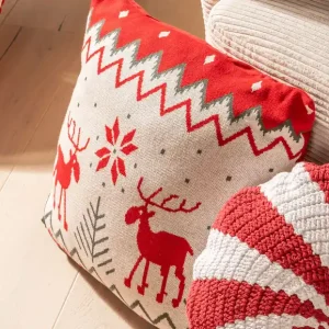 Polštář Deer zelený / červený Ověřený