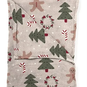 Finální Výprodej Deka FLANNEL christmas cookies