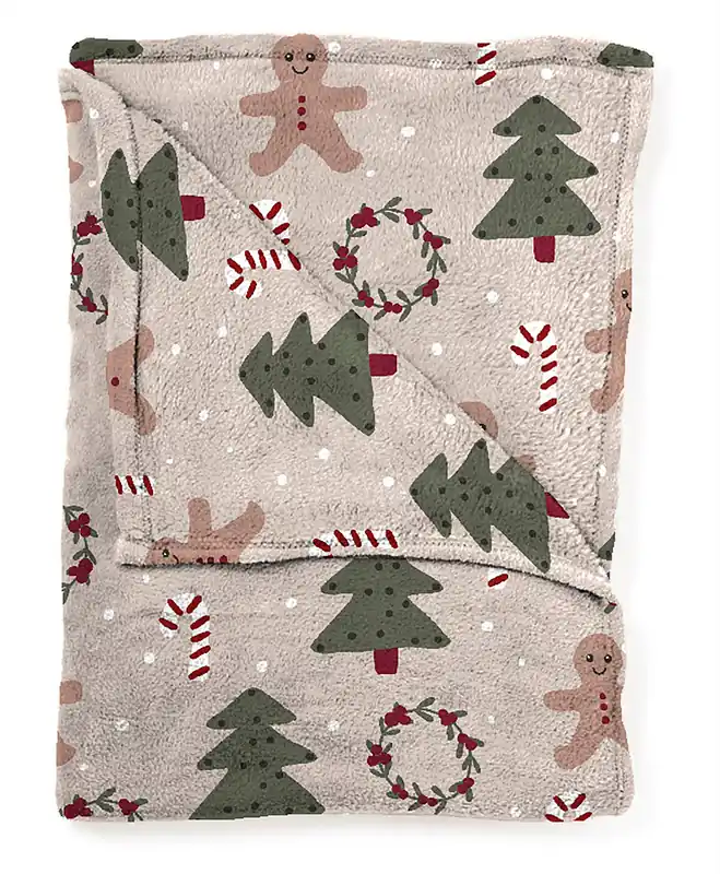 Finální Výprodej Deka FLANNEL christmas cookies