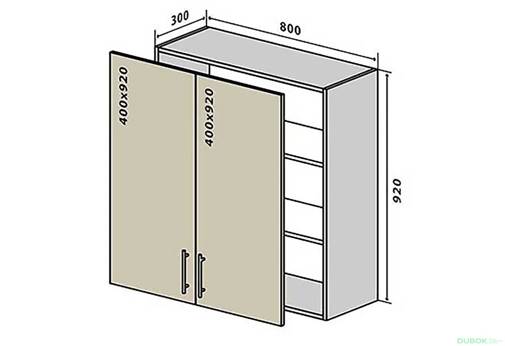 Odeslání Ihned V48 Skříňka 2D 80 Rhodos Lux