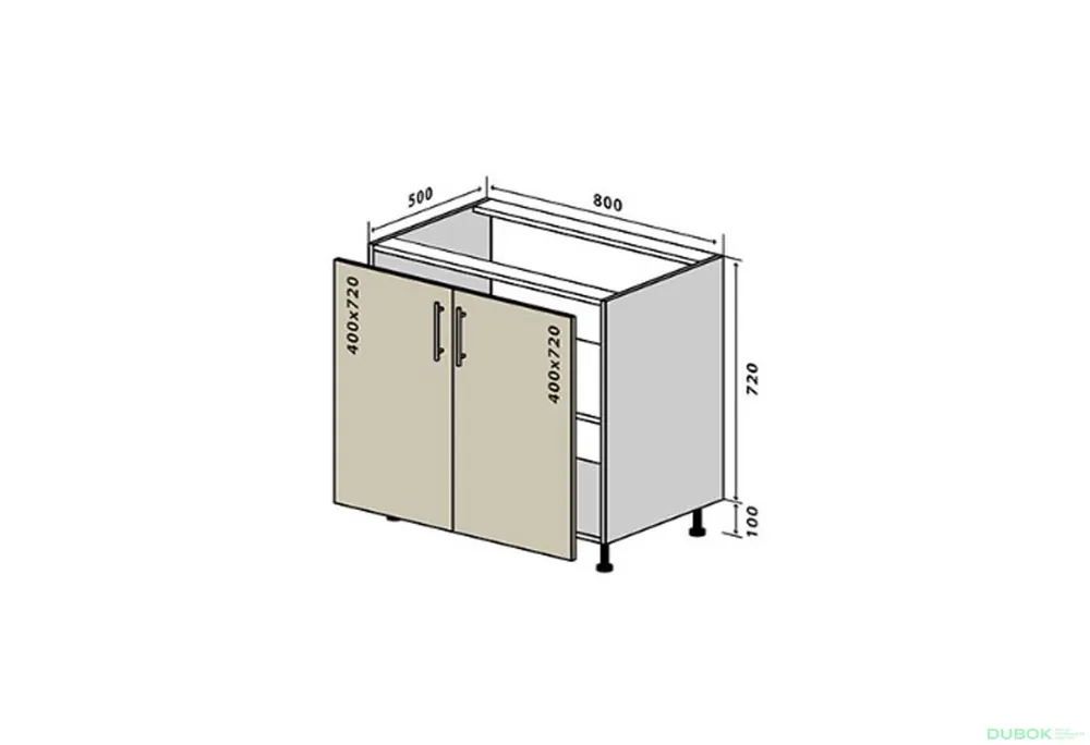 N7 Skříňka 2D 80 Interno Glaňec Luxe Koupit Online