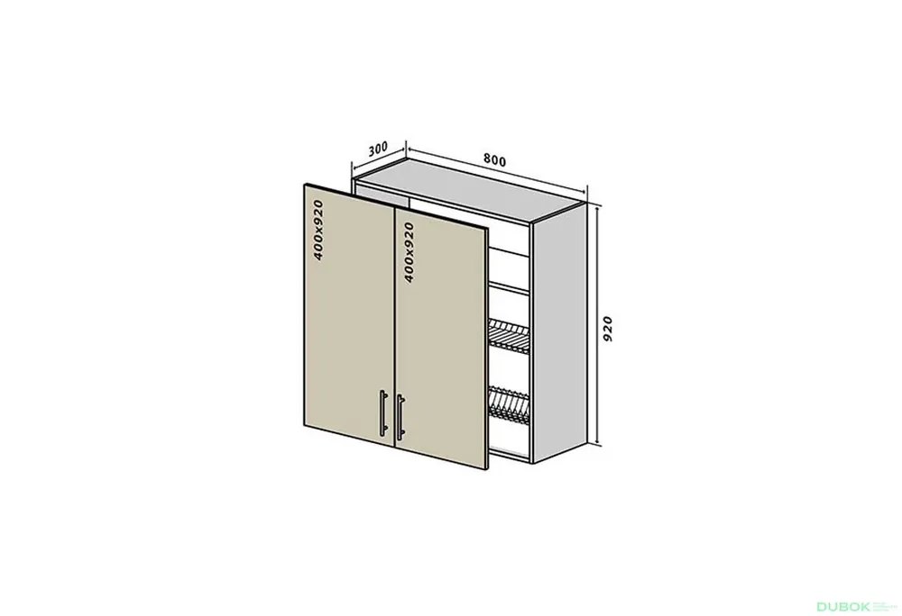 Ihned K Objednání V49 Skříňka 2D 80 Sušák Interno Luxe