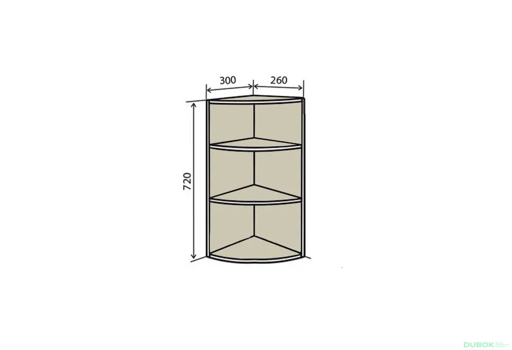 V15R Rohové police 72 Interno Luxe Top Prodej
