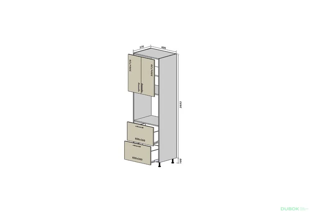 Kup Teď N19 Skříň 2D2Š Interno Luxe
