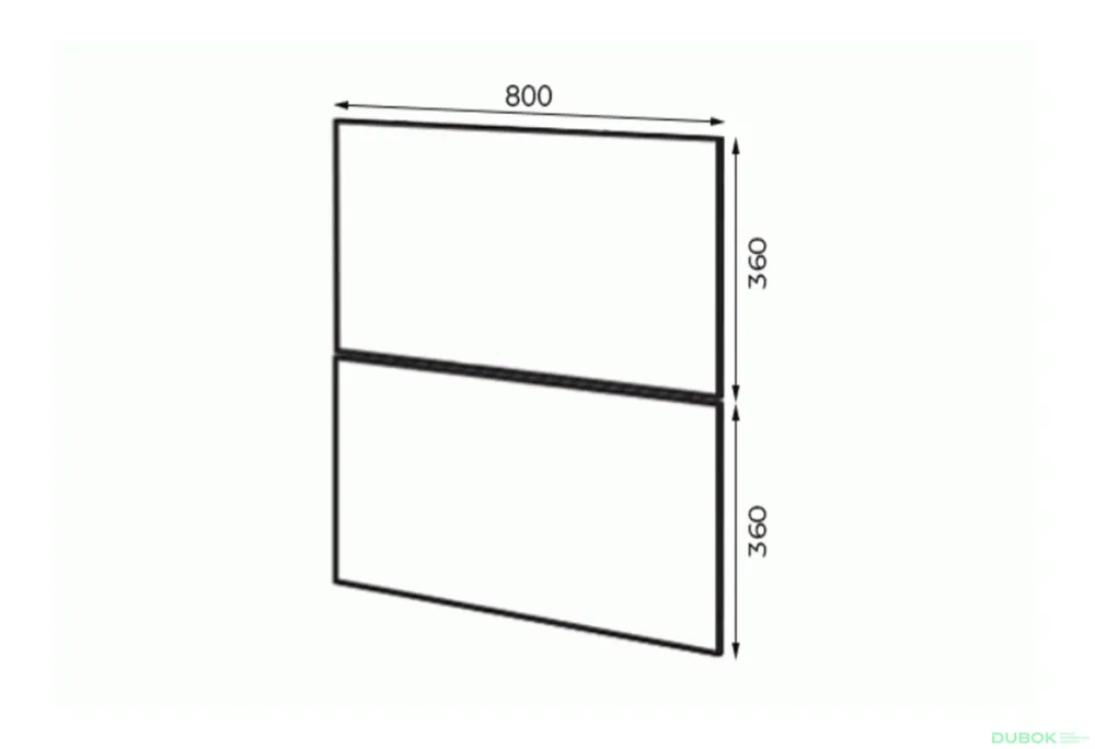 Autentický Fasáda F Š 800 (1+1) Interno