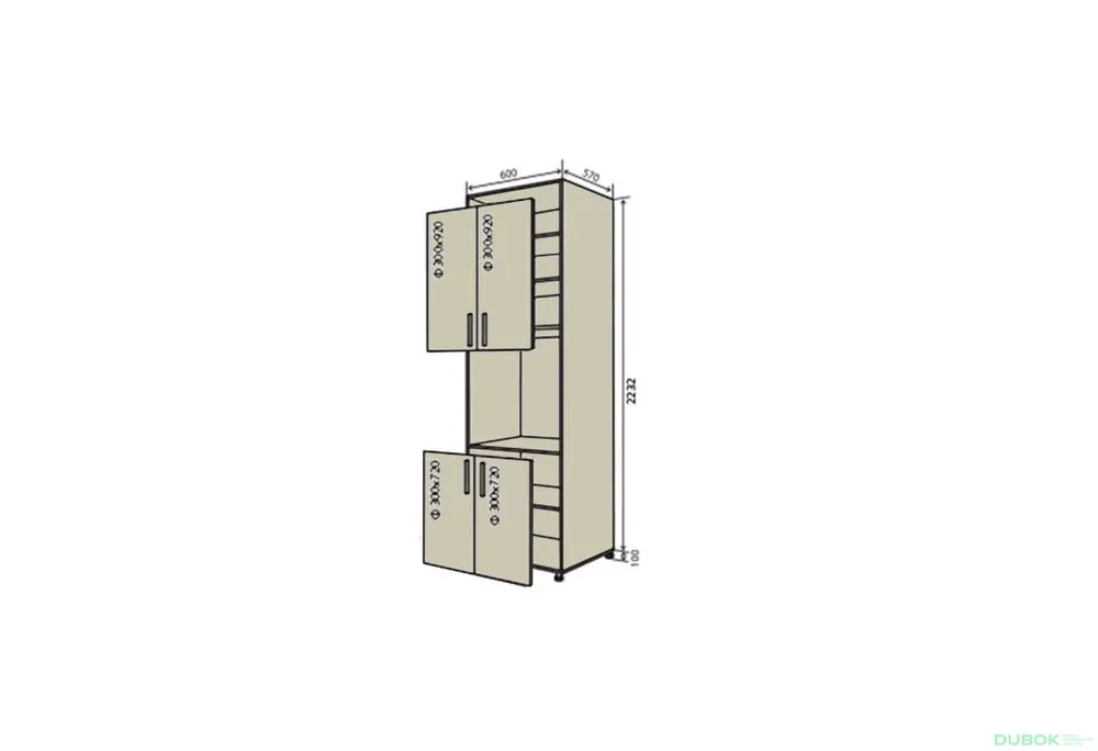 Nízká Cena N20 Skříň (horní f30x92-2ks, dolní f30x72-2ks) Interno Glaňec Luxe