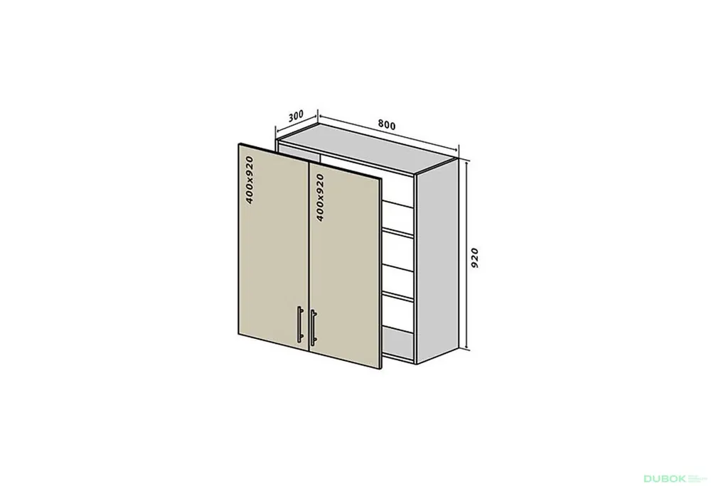 V48 Skříňka 2D 80 Interno Luxe Expresní Doručení