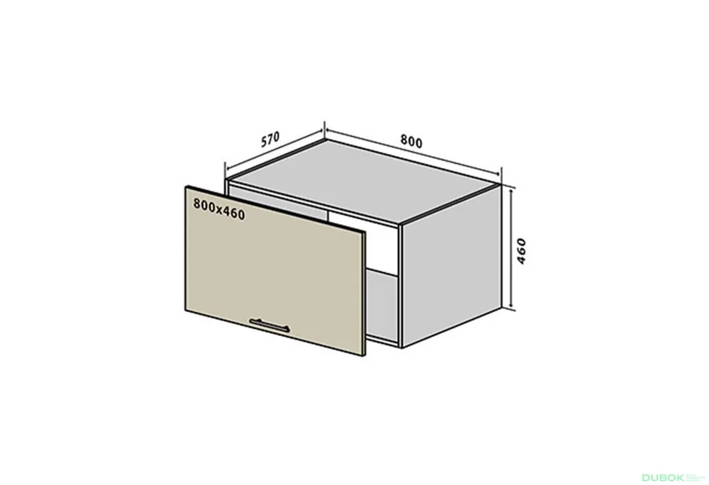 Pouze Dnes V78 Skříňka nad digestoř 80 Interno Luxe