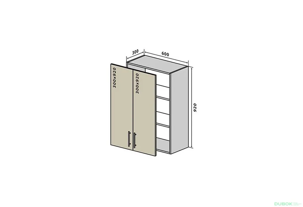 Akční Nabídka V46 Skříňka 2D 60 Interno Glaňec Luxe