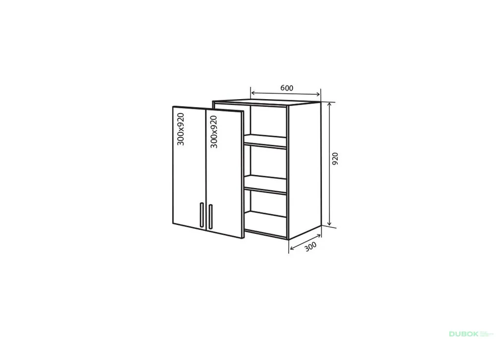 V46 Skříňka 2D 60 RioLine Luxe / RíóLajn Lux Matný Objednat Nyní