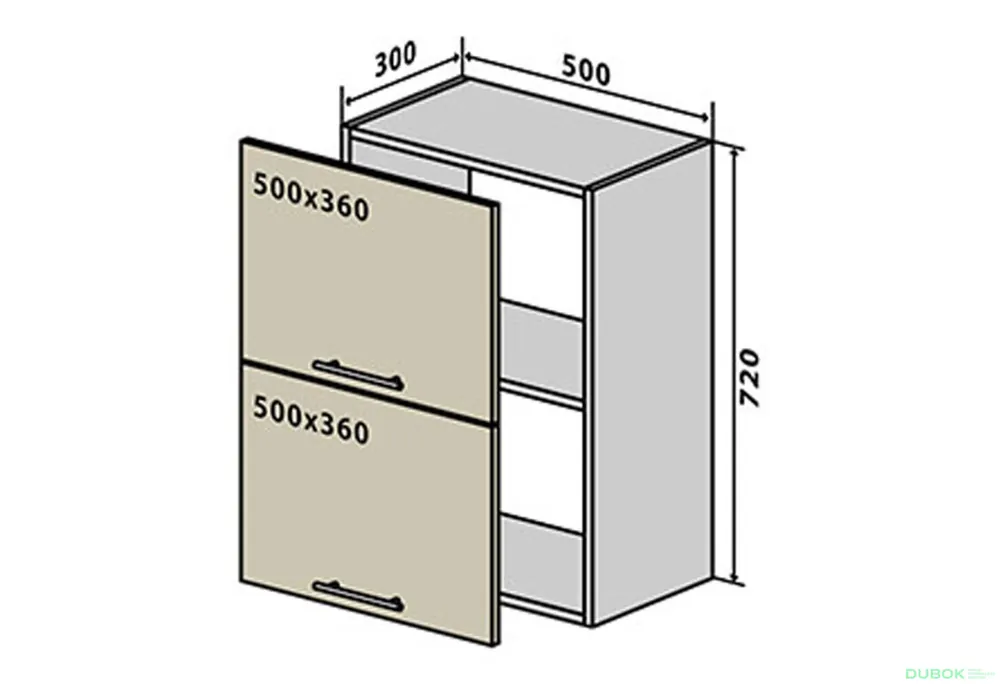 Odeslání Ihned V57 Skříňka 2D 50 Interno Glaňec Luxe