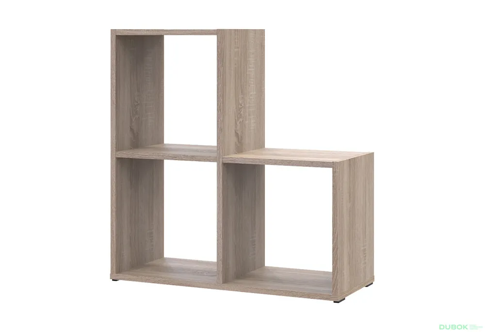 Oblíbený Regál otevřený Step 2х2 69х28.8х71.4 dub sonoma
