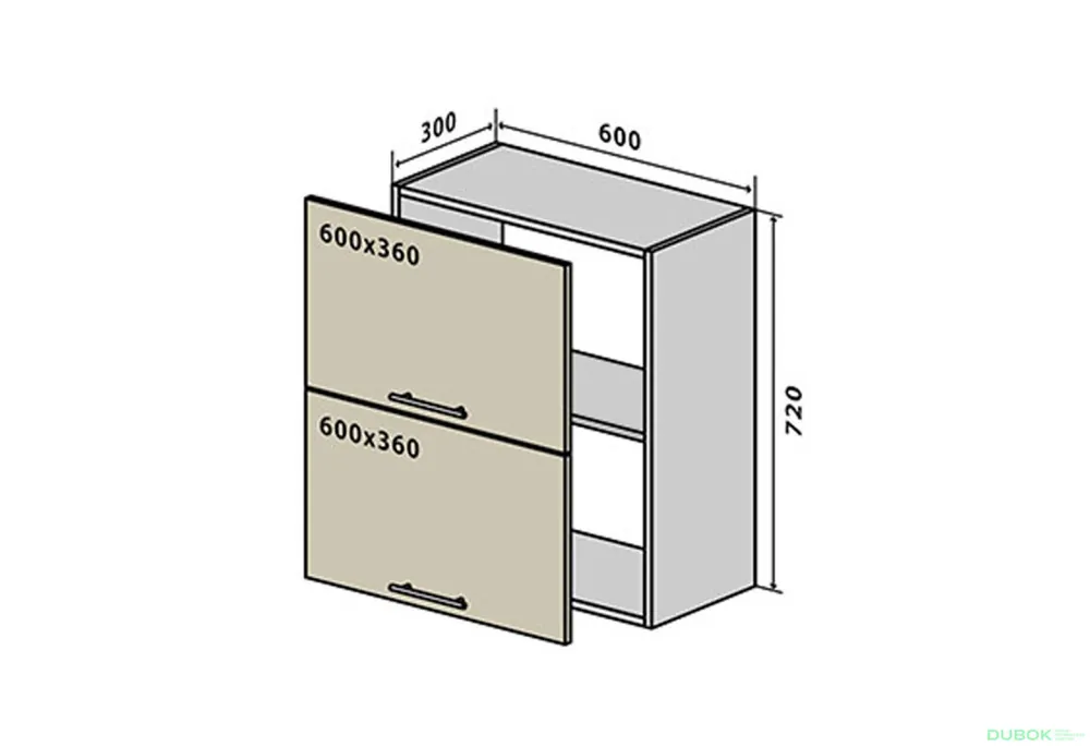 Oblíbený V20 Skříňka 2D 60 Lori Luxe