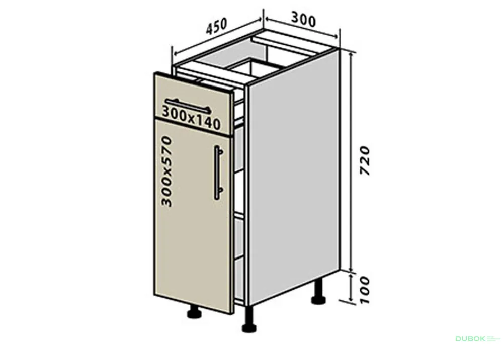 Aktuální N22 Skříňka 1D1Z 30 Prajm / Prime