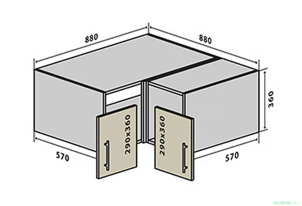 Poslední Šance V80 Rohová Skříňka 88 Flat