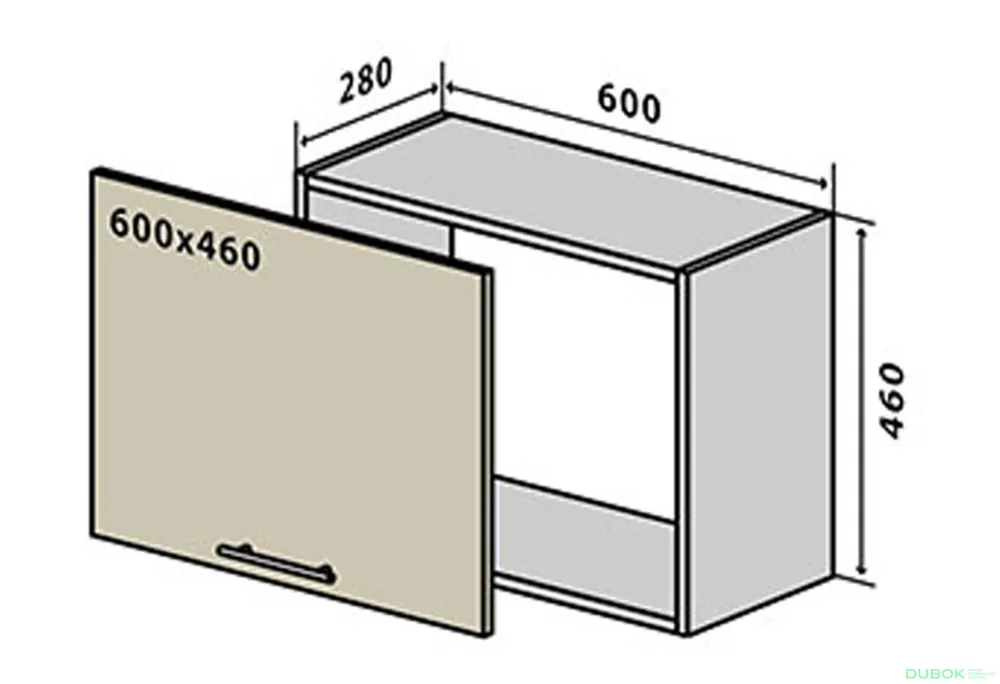 Akční Nabídka V50 horní skříňka nad digestoř 60 Lori / Lori