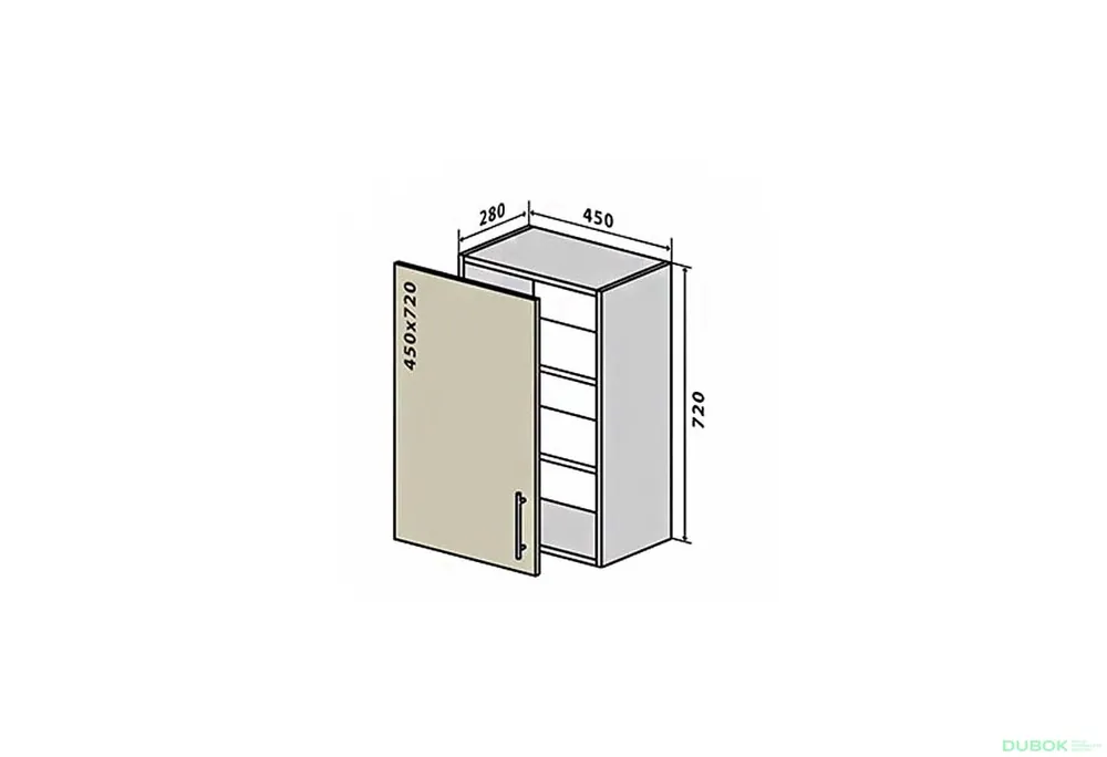 Jen Po Omezenou Doba V4 Skříňka 1D 45 Interno Gloss