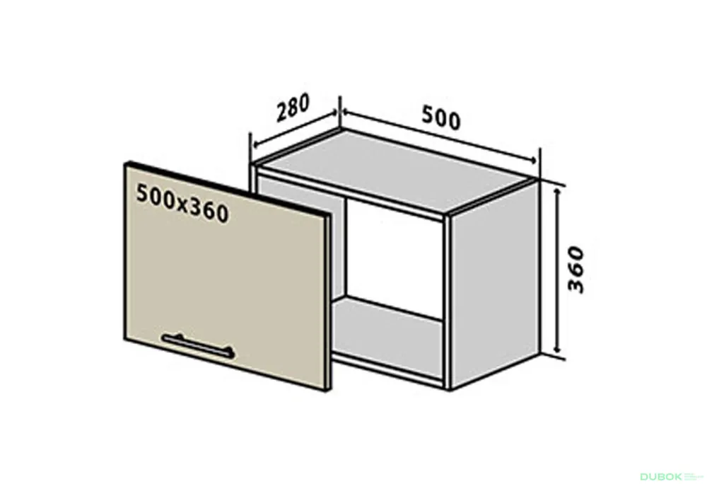 Must-Have V27 Skříňka 1D 50 RioLine / RіoLаіn Matná