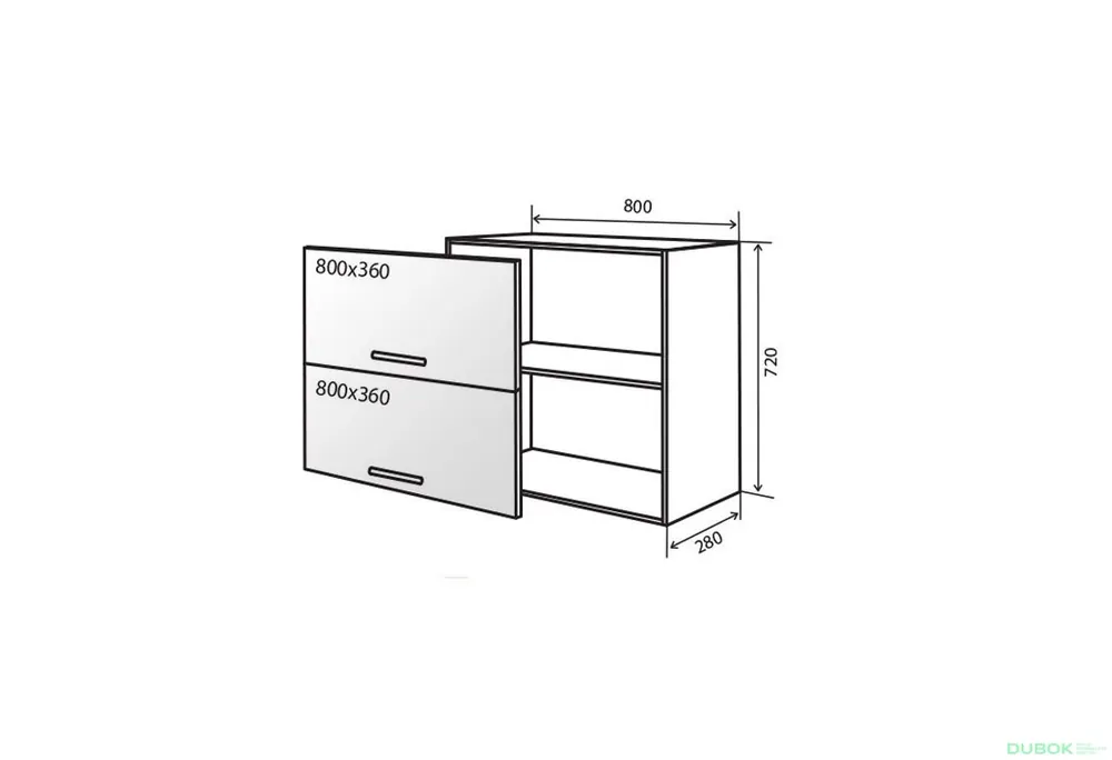 Pouze Dnes V21 Vitrína AL 80 Flat