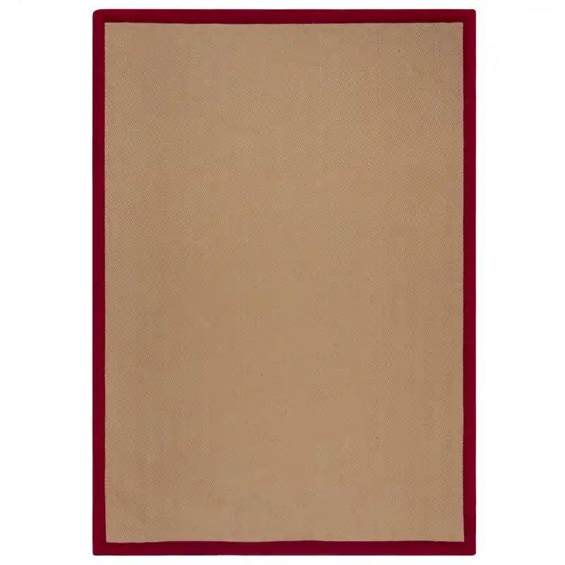 Vysoce Kvalitní Kusový koberec Herringbone Border Kira Red
