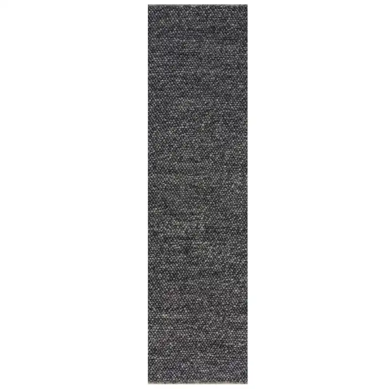 Ručně tkaný běhoun Minerals Dark Grey Finální Výprodej