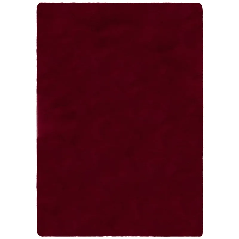 Kusový koberec Ivy Faux Fur Red Sezónní Sleva