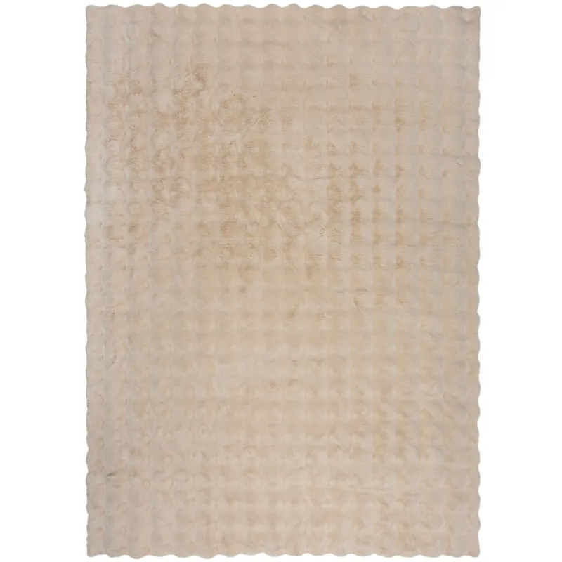 Kusový koberec Waffle Faux Fur Ivory Autentický