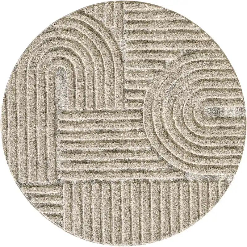 Kusový koberec Art 1121 Beige kruh Jen Po Omezenou Doba