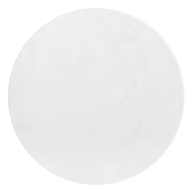 Kusový koberec Pouffy 5100 White kruh Speciální Cena