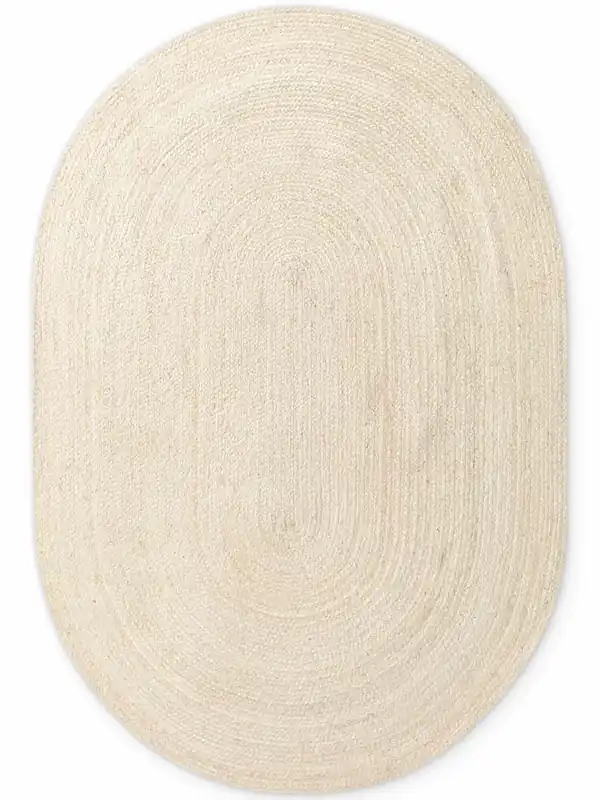 Kusový koberec Jute Braided 106007 Ivory ovál Nová Kolekce