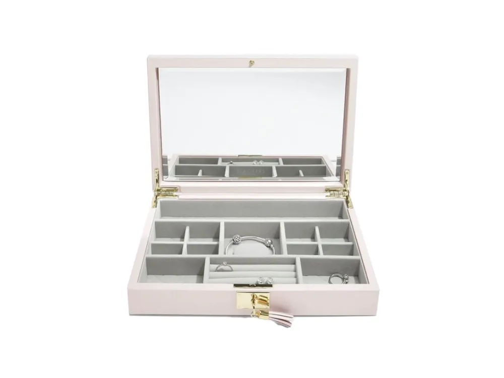Horká Nabídka Šperkovnice Stackers Blossom Pink Leather Lid růžová