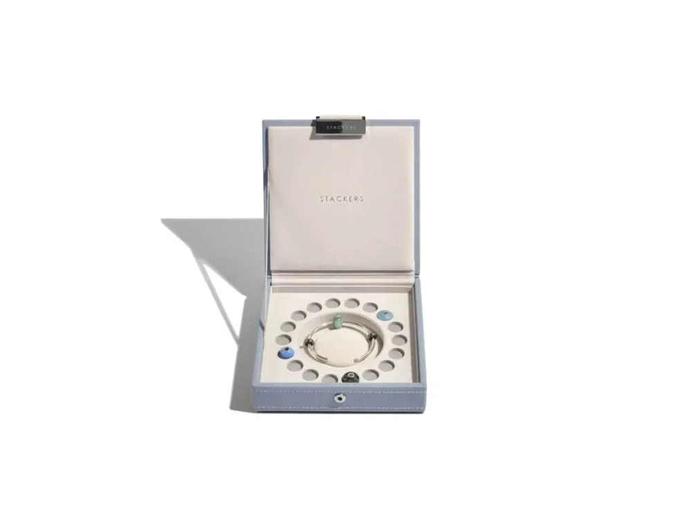 Vrácení Zdarma Šperkovnice Stackers Dusky Blue Charm Box modrošedá