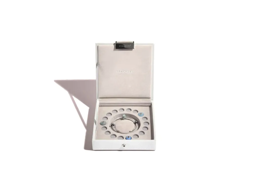 Bezpečná Platba Šperkovnice Stackers White Charm Box bílá