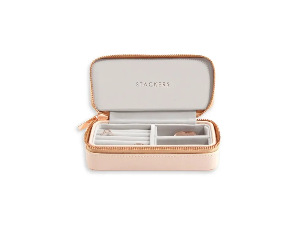 Cestovní šperkovnice Stackers Blush Medium Travel růžová Výhodná Nabídka