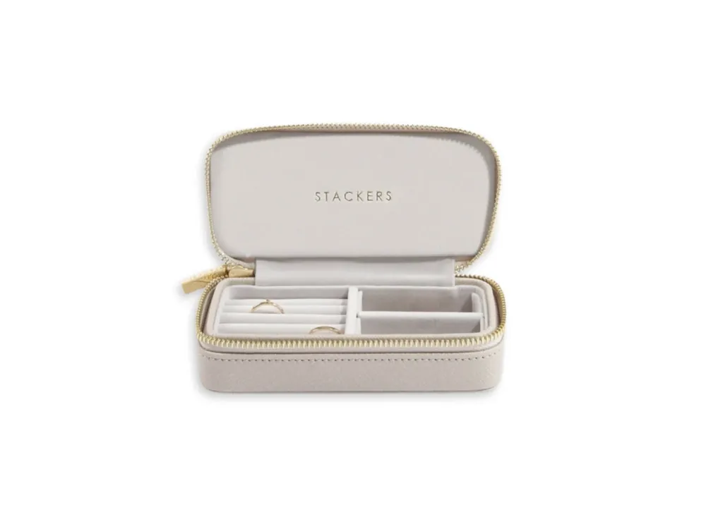 Ověřený Cestovní šperkovnice Stackers Taupe Medium Travel šedobéžová