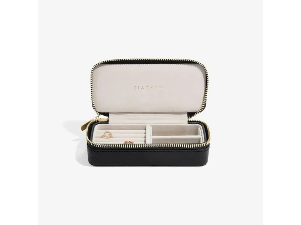 Cestovní šperkovnice Stackers Black Medium Travel černá Aktuální