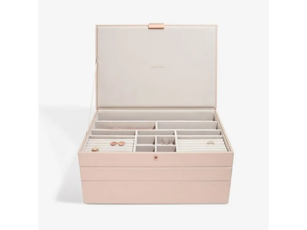 Šperkovnice 3 v 1 Stackers Blush Supersize Set růžová Koupit Online