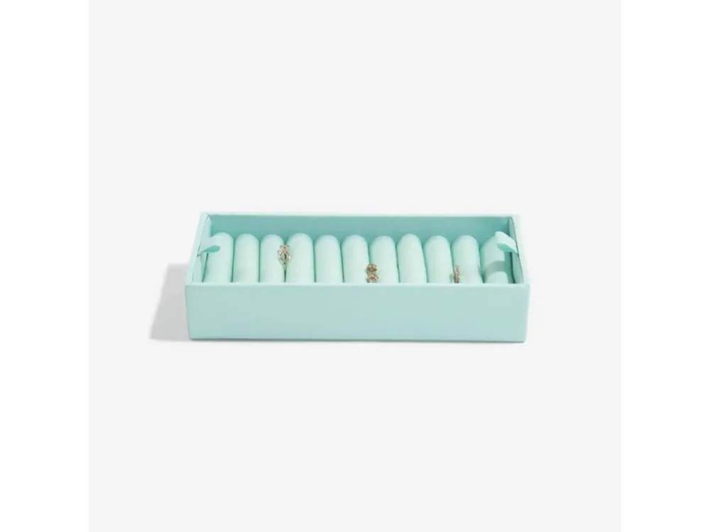 Expresní Doručení Přihrádka na prstýnky Stackers Mint Ring Roll tyrkysová