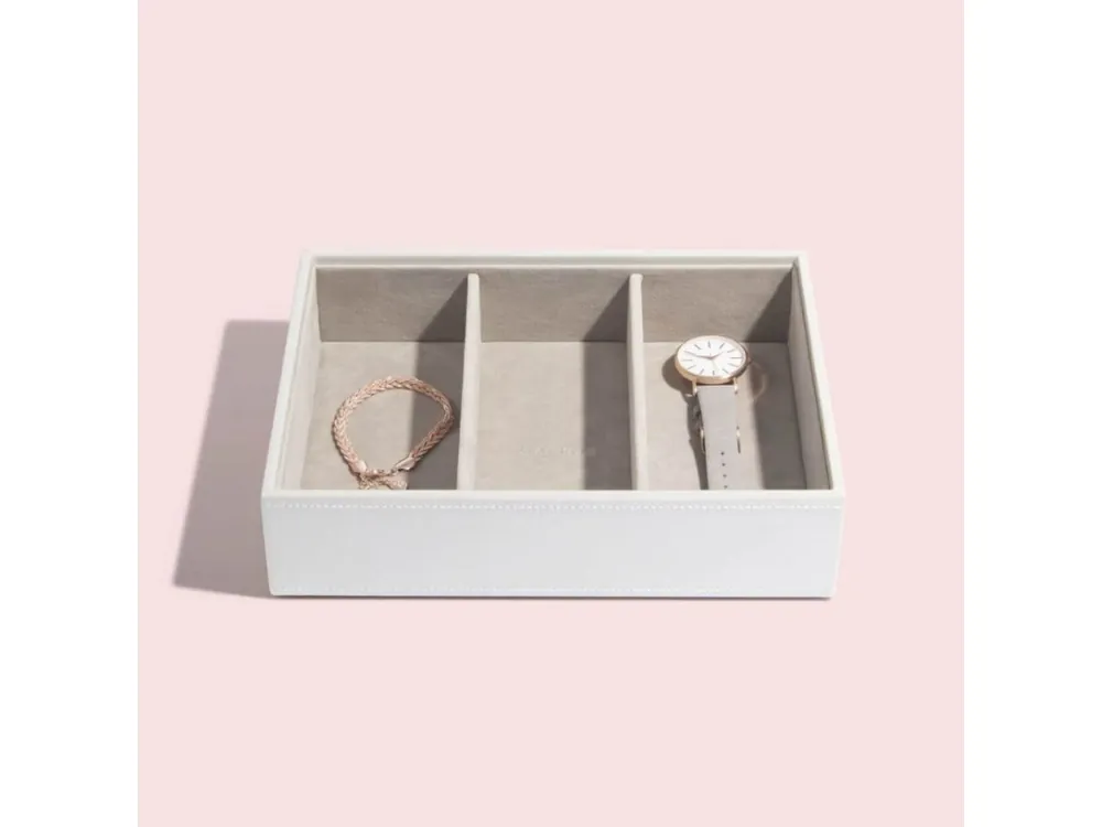 Vrácení Zdarma Box na šperky Stackers White Deep Watch/Accessories bílá