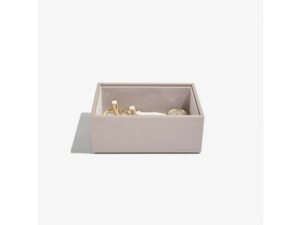 Víkendová Akce Box na šperky Stackers Taupe Mini Open Layer šedobéžová
