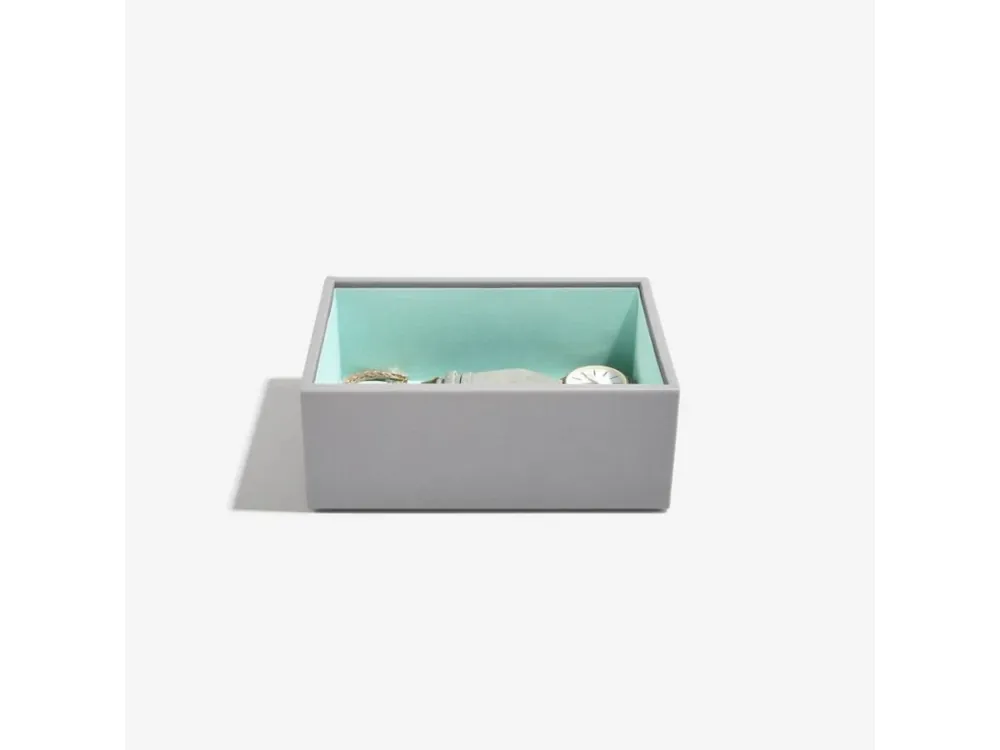 Box na šperky Stackers Grey Mint Mini Open Layer tyrkysová Značkový
