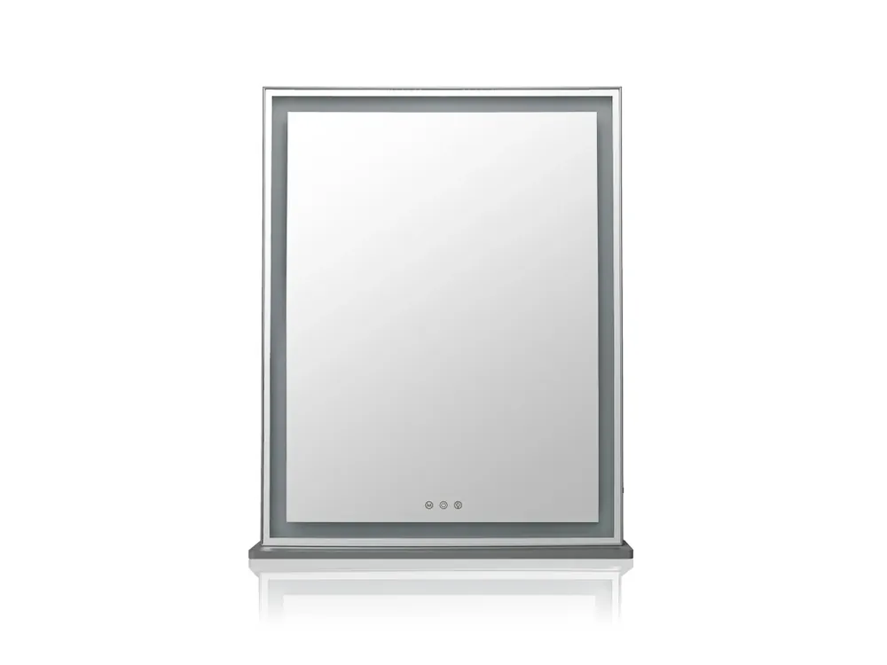 Horká Nabídka Hollywoodské make-up zrcadlo s osvětlením MMIRO 57 x 72 cm stříbrná