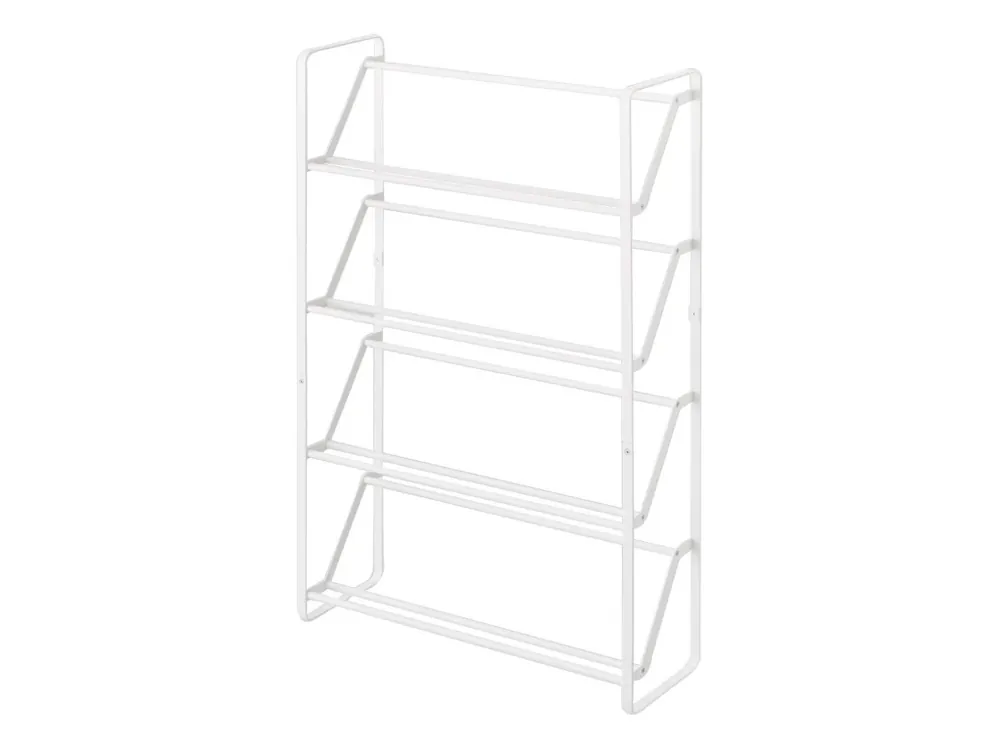 Kovový stojan na boty Yamazaki Frame 2391 Slim 4 bílý Vysoce Kvalitní