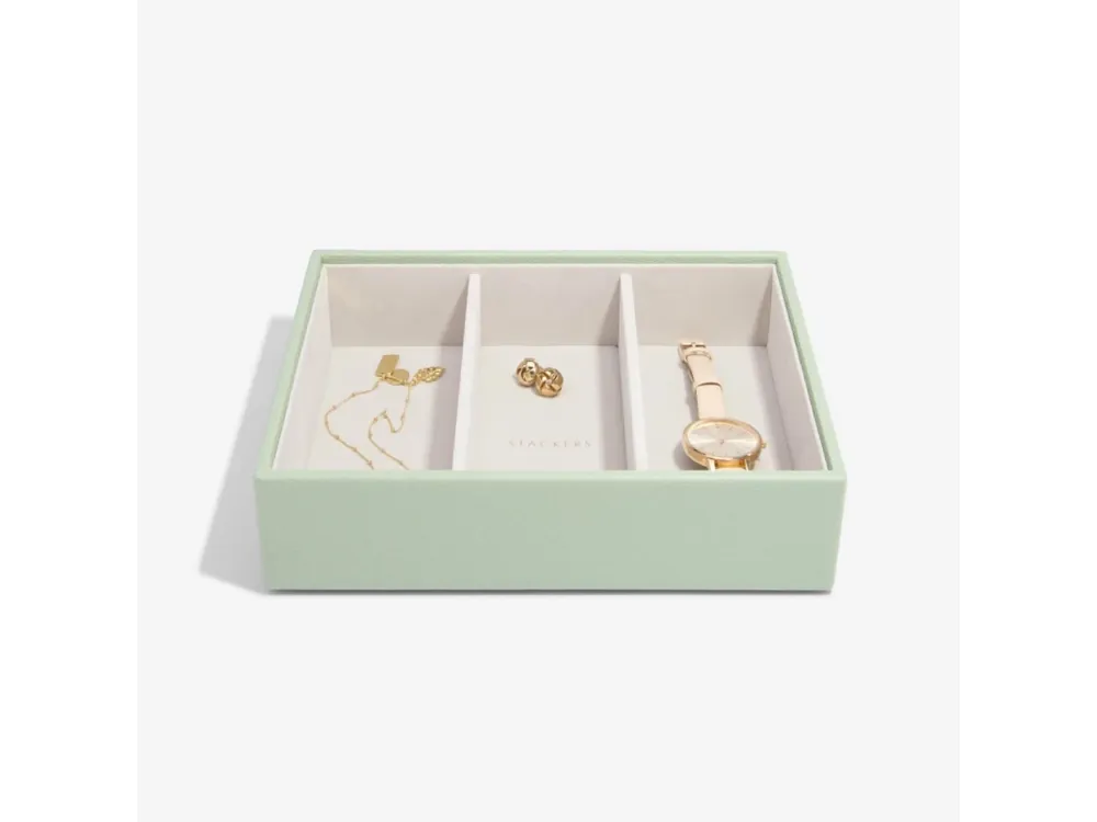 Ověřený Box na šperky Stackers Sage Green Deep Watch/Accessories zelená