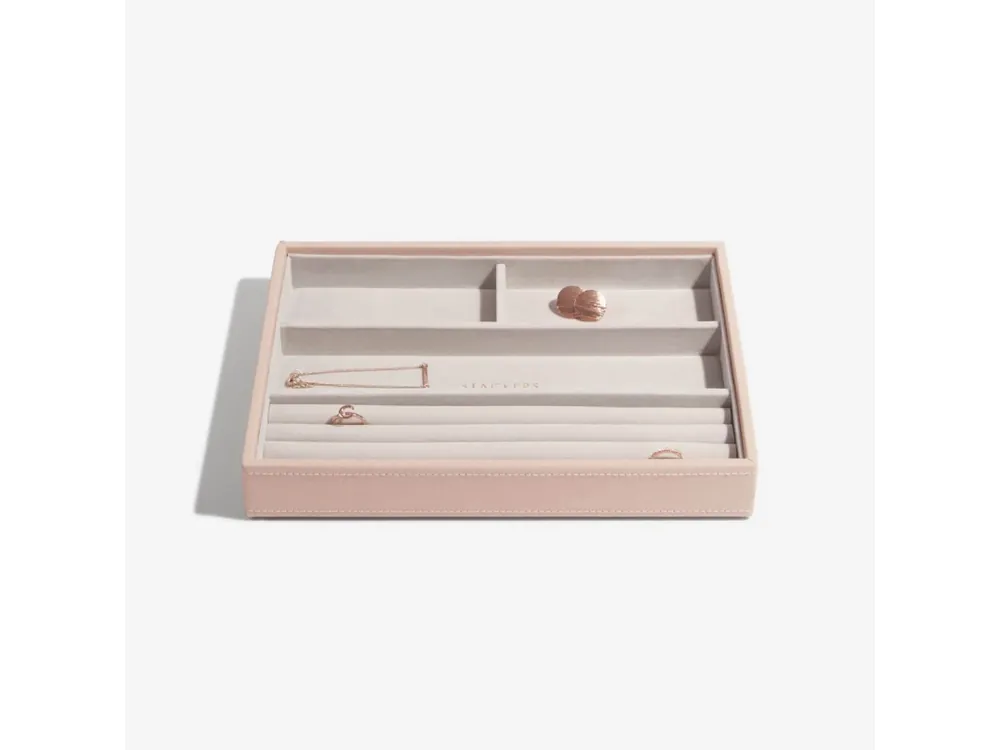 Aktuální Box na šperky Stackers Blush Classic Ring & Bracelet Layer růžová
